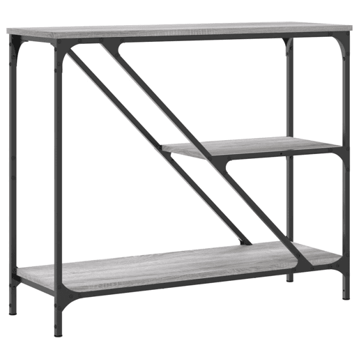 Mesa Consola - Mesa De Entrada 88,5x30x75 cm derivados de madeira cinzento sonoma