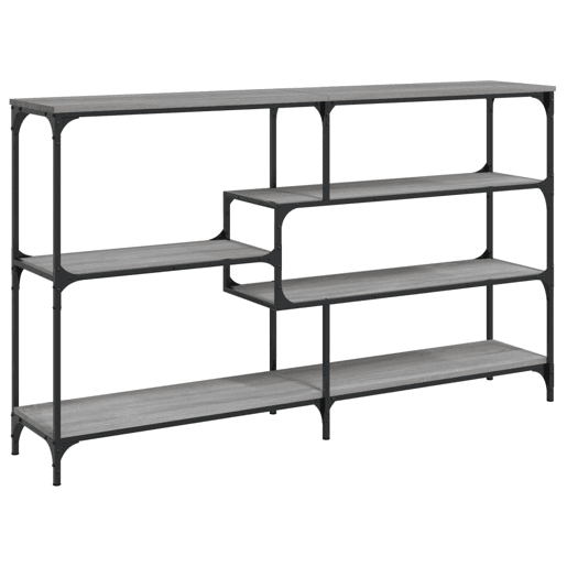 Mesa Consola - Mesa De Entrada 160x32x95 cm derivados de madeira cinzento sonoma