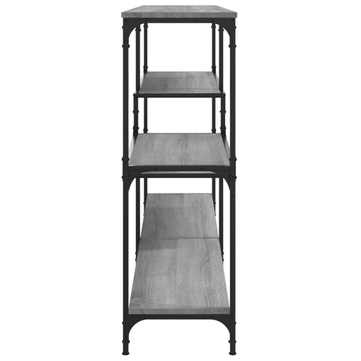 Mesa Consola - Mesa De Entrada 160x32x95 cm derivados de madeira cinzento sonoma
