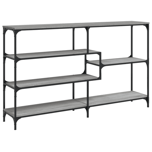 Mesa Consola - Mesa De Entrada 160x32x95 cm derivados de madeira cinzento sonoma