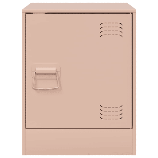 Mesa De Cabeceira - Mesinha De Cabeceira 34,5x39x44 cm aço rosa