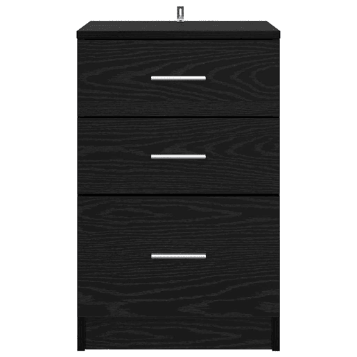 Mesa De Cabeceira - Mesinha De Cabeceira com gaveta Carvalho preto 40 x 40 x 63 cm Mesa De Cabeceira - Mesinha De Cabeceira com gaveta Carvalho preto 40 x 40 x 63 cm