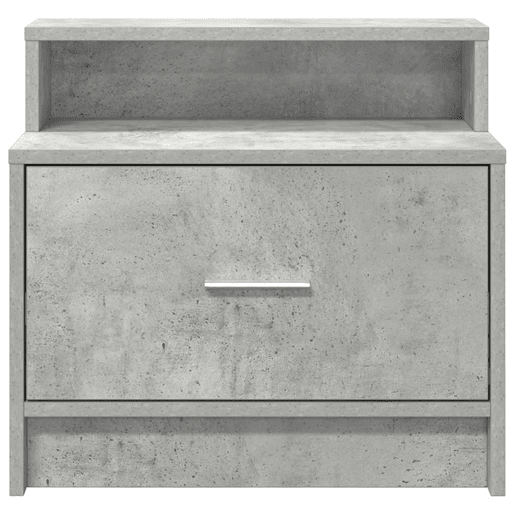Mesa De Cabeceira - Mesinha De Cabeceira com gaveta 51x31x47 cm cinzento cimento