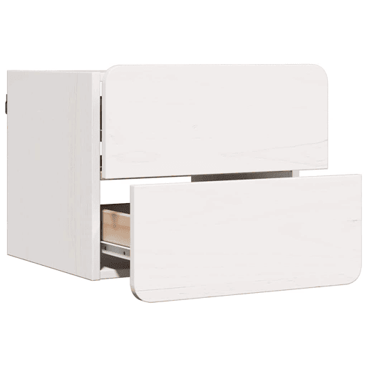 Mesa De Cabeceira - Mesinha De Cabeceira com gaveta Branco 39 x 34 x 33 cm
