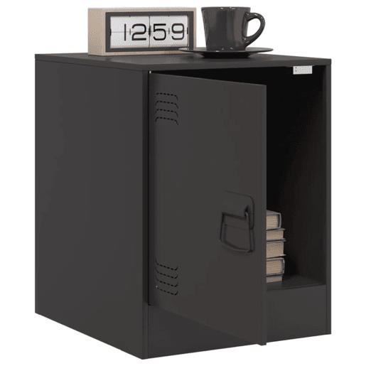 Mesa De Cabeceira - Mesinha De Cabeceira 34,5x39x44 cm aço preto