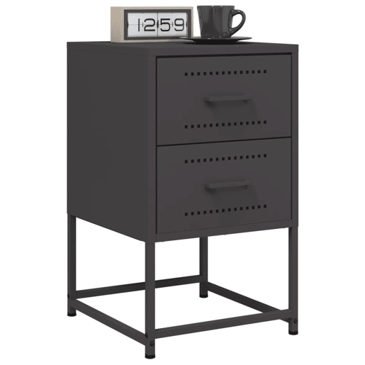 Mesa De Cabeceira - Mesinha De Cabeceira 36x39x60,5 cm aço preto
