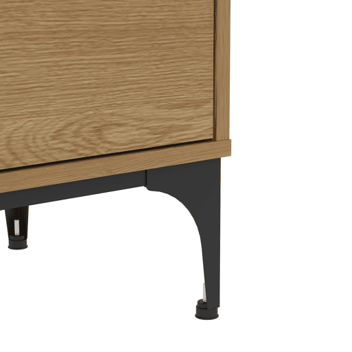 Estante Kistiandi 6 compartimentos abertos 137x60x35 cm - Efeito carvalho escuro en.casa