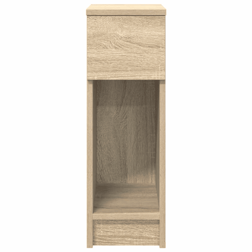 Lote de 2 Mesa De Cabeceira - Mesinha De Cabeceira com gaveta 20x36x60 cm carvalho sonoma