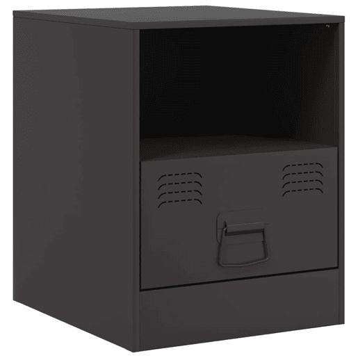 Mesa De Cabeceira - Mesinha De Cabeceira 34,5x39x44 cm aço preto