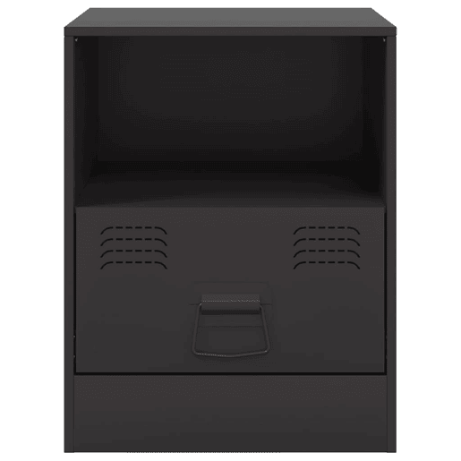 Mesa De Cabeceira - Mesinha De Cabeceira 34,5x39x44 cm aço preto