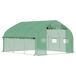 Invernadero de Túnel PE, Acero Galvanizado Outsunny Invernadero de Túnel PE, Acero Galvanizado Outsunny Verde