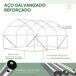 Invernadero de Túnel PE, Acero Galvanizado Outsunny Invernadero de Túnel PE, Acero Galvanizado Outsunny Verde