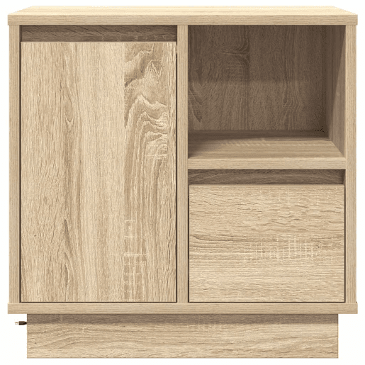 Lote de 2 Mesa De Cabeceira - Mesinha De Cabeceira Carvalho sonoma 50 x 34.5 x 50 cm.