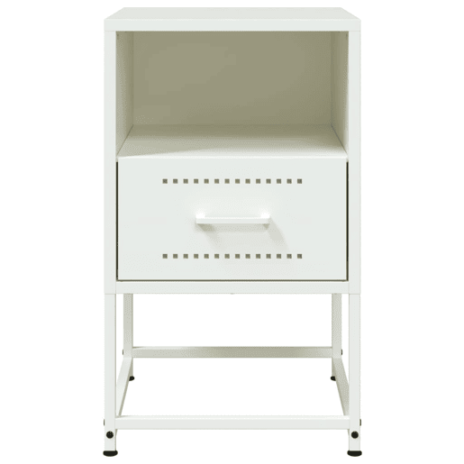 Mesa De Cabeceira - Mesinha De Cabeceira 36x39x60,5 cm aço branco