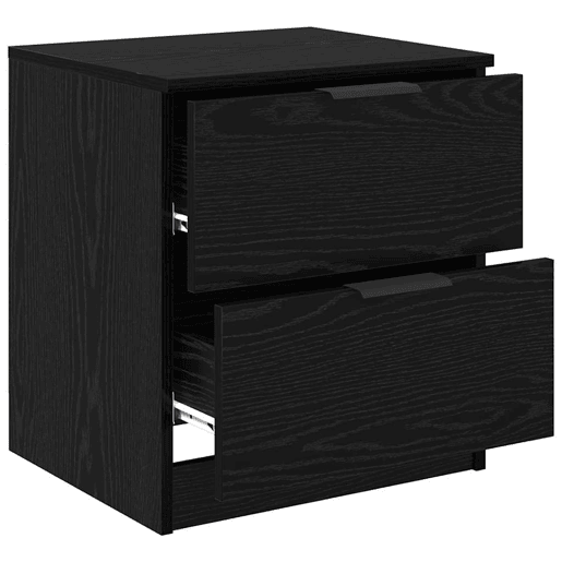 Lote de 2 Mesa De Cabeceira - Mesinha De Cabeceira Carvalho preto 45 x 39 x 50 cm Lote de 2 Mesa De Cabeceira - Mesinha De Cabeceira Carvalho preto 45 x 39 x 50 cm