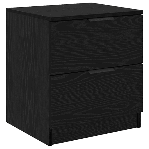 Lote de 2 Mesa De Cabeceira - Mesinha De Cabeceira Carvalho preto 45 x 39 x 50 cm Lote de 2 Mesa De Cabeceira - Mesinha De Cabeceira Carvalho preto 45 x 39 x 50 cm