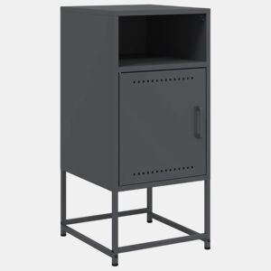 Mesa De Cabeceira - Mesinha De Cabeceira 36x39x78 cm aço antracite