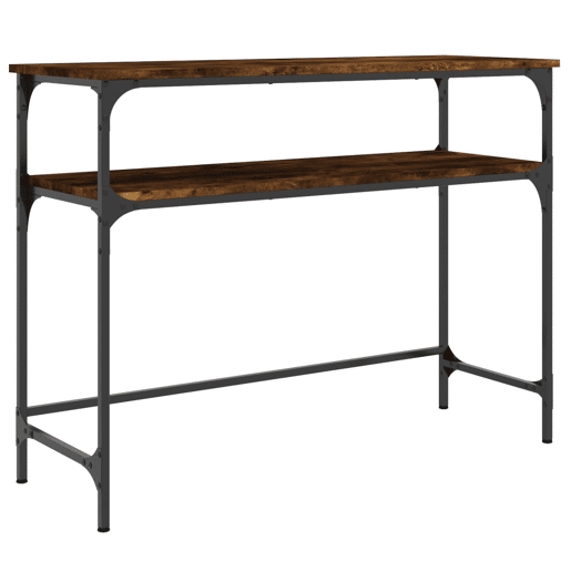 Mesa Consola - Mesa De Entrada 100x35,5x75cm derivados de madeira carvalho fumado