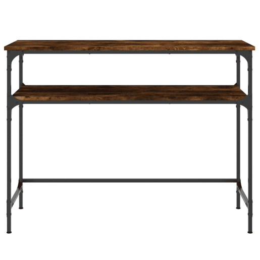 Mesa Consola - Mesa De Entrada 100x35,5x75cm derivados de madeira carvalho fumado