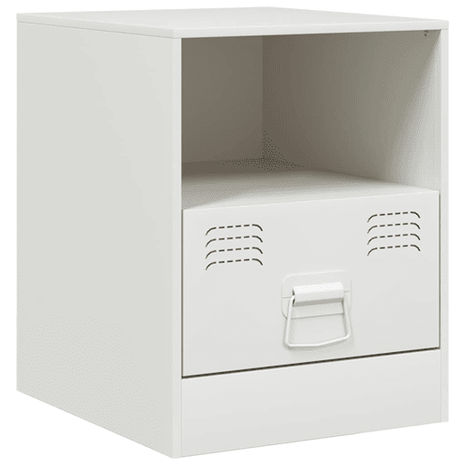 Mesa De Cabeceira - Mesinha De Cabeceira 34,5x39x44 cm aço branco