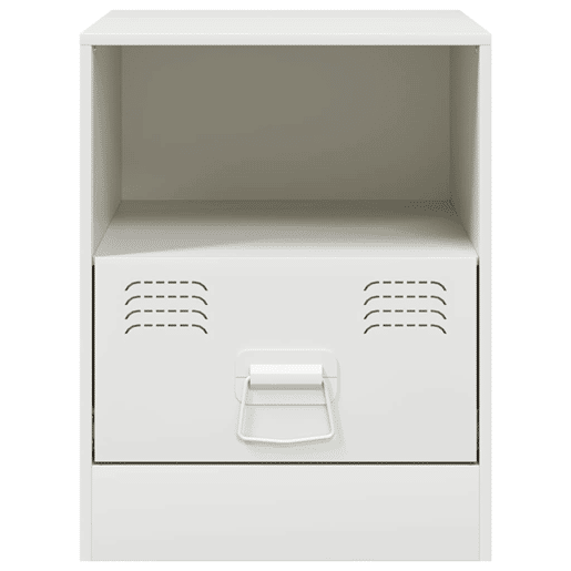Mesa De Cabeceira - Mesinha De Cabeceira 34,5x39x44 cm aço branco