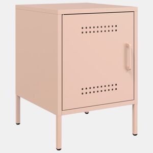 Mesa De Cabeceira - Mesinha De Cabeceira 36x39x50,5 cm aço rosa