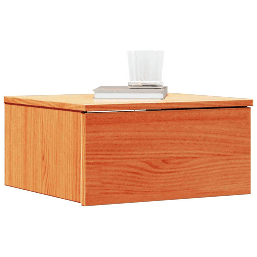 Mesa De Cabeceira - Mesinha De Cabeceira com gaveta Castanho-mel 37 x 35 x 18,5 cm