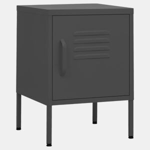 Mesa De Cabeceira - Mesinha De Cabeceira 35x35x51 cm aço antracite