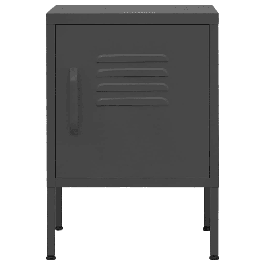 Mesa De Cabeceira - Mesinha De Cabeceira 35x35x51 cm aço antracite