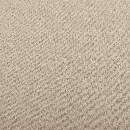 Banco e pufe em tecido em forma de seixo Bege - 60x44x40 cm