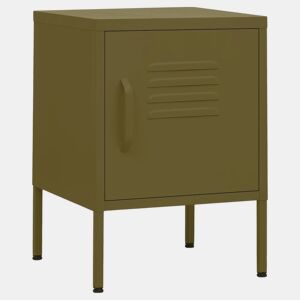 Mesa De Cabeceira - Mesinha De Cabeceira aço 35x35x51 cm verde-azeitona