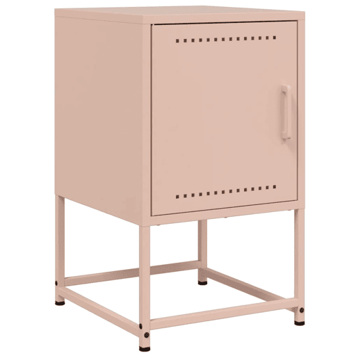 Mesa De Cabeceira - Mesinha De Cabeceira 36x39x60,5 cm aço rosa