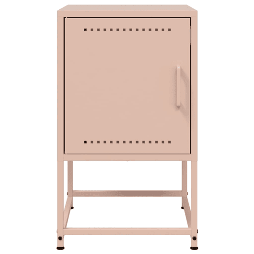 Mesa De Cabeceira - Mesinha De Cabeceira 36x39x60,5 cm aço rosa