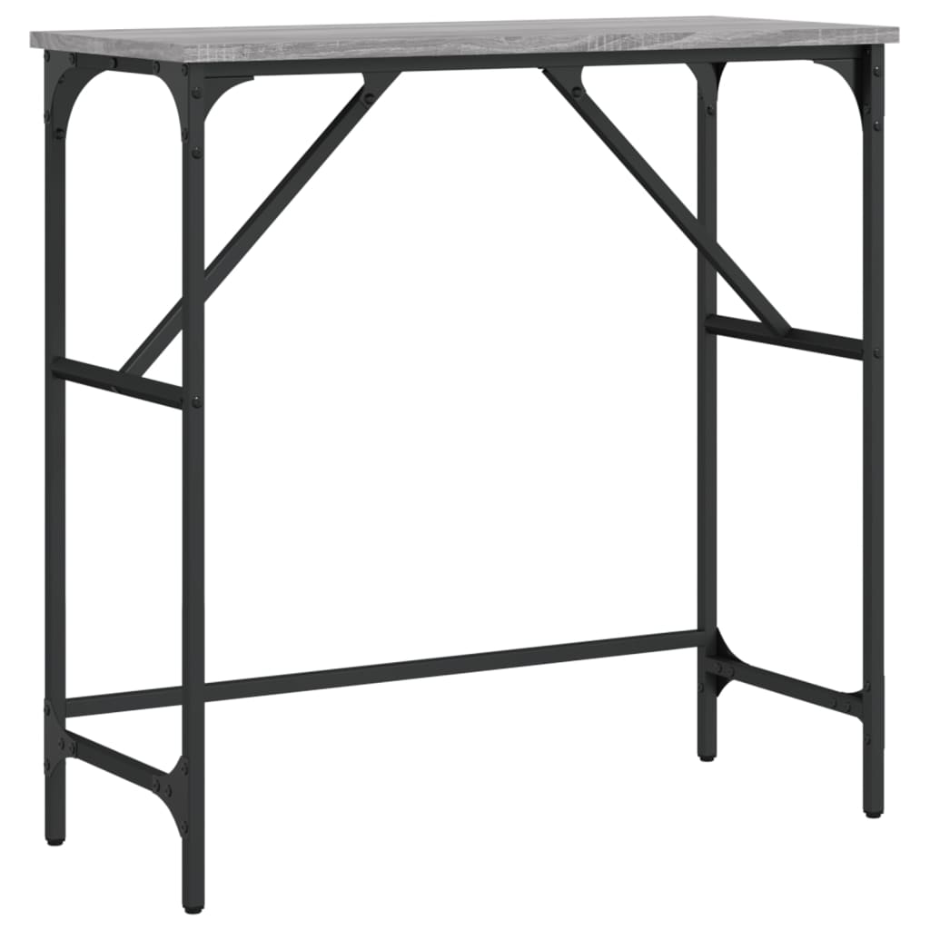 Mesa consola - mesa de entrada madera de ingeniería gris sonoma 75x32x75 cm