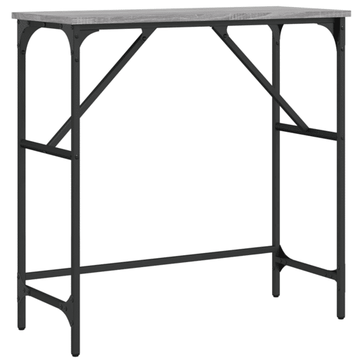 Mesa Consola - Mesa De Entrada 75x32x75 cm derivados de madeira cinzento sonoma
