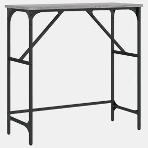 Mesa Consola - Mesa De Entrada 75x32x75 cm derivados de madeira cinzento sonoma