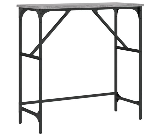 Mesa consola - mesa de entrada madera de ingeniería gris sonoma 75x32x75 cm