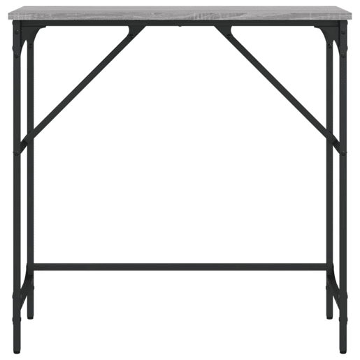 Mesa Consola - Mesa De Entrada 75x32x75 cm derivados de madeira cinzento sonoma