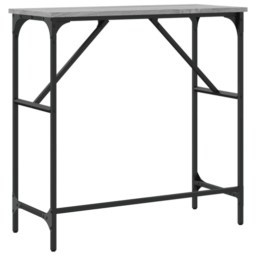 Mesa Consola - Mesa De Entrada 75x32x75 cm derivados de madeira cinzento sonoma