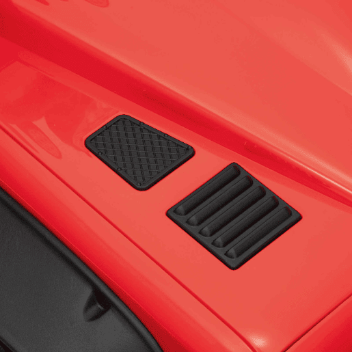 AIYAPLAY Carro Elétrico para Crianças com Licença Land Rover 12V Carro a Bateria Infantil com Controlo Remoto Sistema de Suspensão USB MP3 Velocidade Ajustável Faróis 115x61x61 cm Vermelho