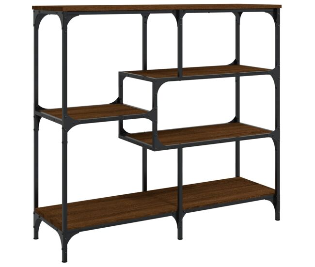 Mesa consola - mesa de entrada madera de ingeniería marrón roble 103x32x95 cm