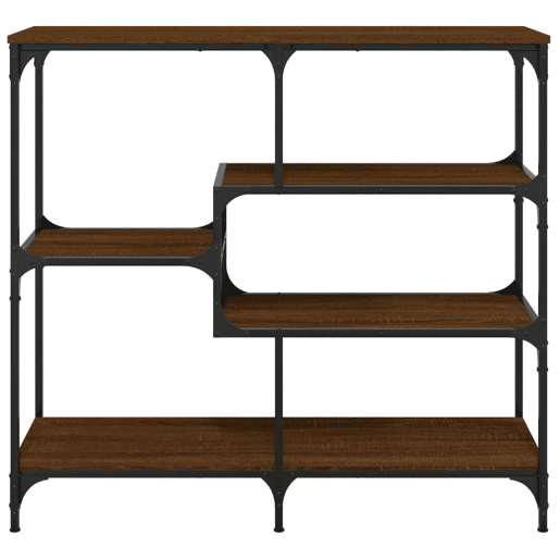 Mesa Consola - Mesa De Entrada 103x32x95 cm derivados madeira carvalho castanho