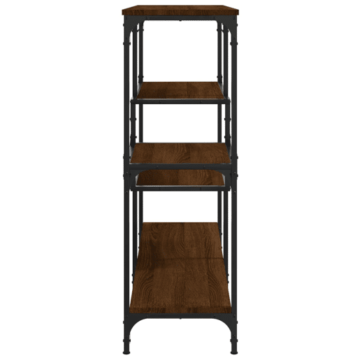Mesa Consola - Mesa De Entrada 103x32x95 cm derivados madeira carvalho castanho