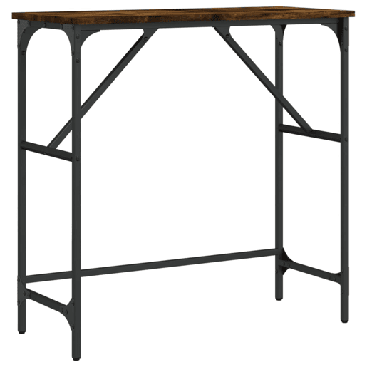 Mesa Consola - Mesa De Entrada 75x32x75 cm derivados de madeira carvalho fumado