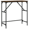 Mesa Consola - Mesa De Entrada 75x32x75 cm derivados de madeira carvalho fumado