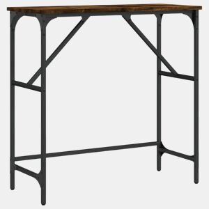 Mesa Consola - Mesa De Entrada 75x32x75 cm derivados de madeira carvalho fumado