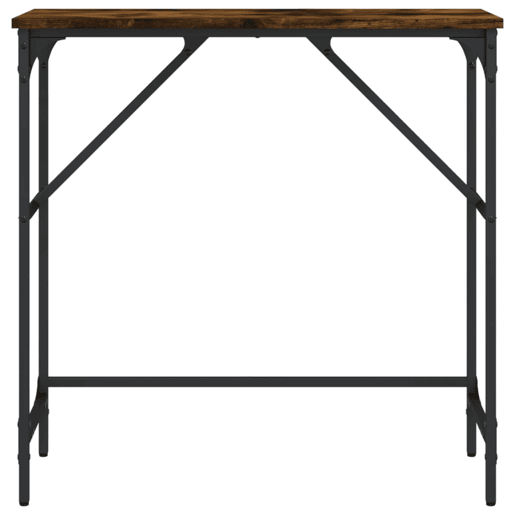 Mesa Consola - Mesa De Entrada 75x32x75 cm derivados de madeira carvalho fumado