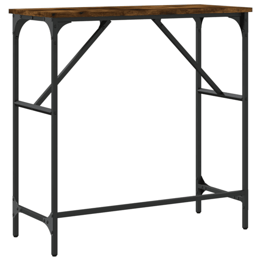 Mesa Consola - Mesa De Entrada 75x32x75 cm derivados de madeira carvalho fumado