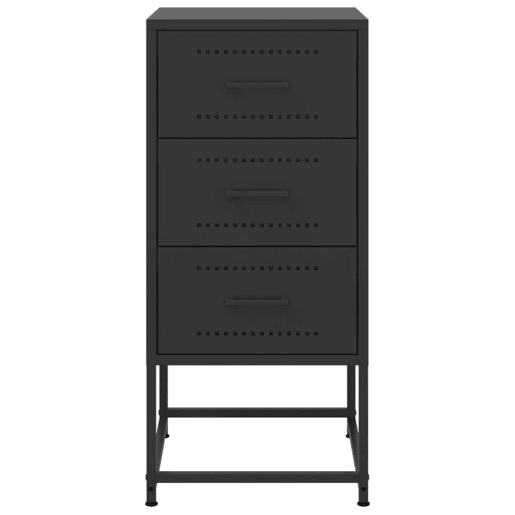 Mesa De Cabeceira - Mesinha De Cabeceira 36x39x78 cm aço preto