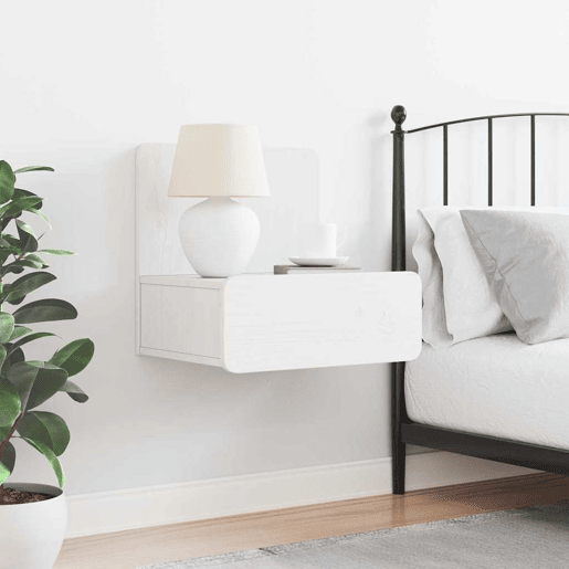 Mesa De Cabeceira - Mesinha De Cabeceira com gaveta Branco 44 x 32.5 x 40 cm